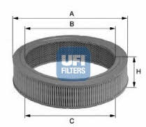 Ufi 27.520.00 Air filter 2752000: Buy near me at 2407.PL in Poland at an Affordable price!