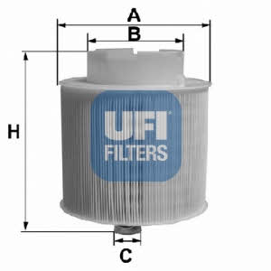 Ufi 27.597.00 Air filter 2759700: Buy near me in Poland at 2407.PL - Good price!