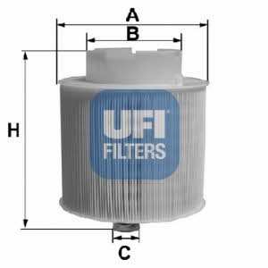 Ufi 27.598.00 Air filter 2759800: Buy near me in Poland at 2407.PL - Good price!