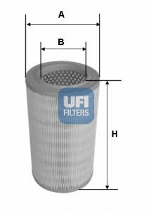 Ufi 27.630.00 Air filter 2763000: Buy near me in Poland at 2407.PL - Good price!