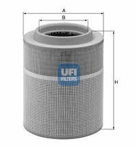 Ufi 27.637.00 Air filter 2763700: Buy near me in Poland at 2407.PL - Good price!