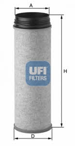 Ufi 27.649.00 Air filter 2764900: Buy near me in Poland at 2407.PL - Good price!