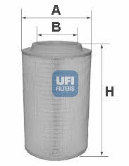 Ufi 27.650.00 Air filter 2765000: Buy near me in Poland at 2407.PL - Good price!