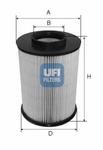 Ufi 27.675.00 Air filter 2767500: Buy near me at 2407.PL in Poland at an Affordable price!