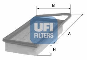 Ufi 30.153.00 Air filter 3015300: Buy near me in Poland at 2407.PL - Good price!