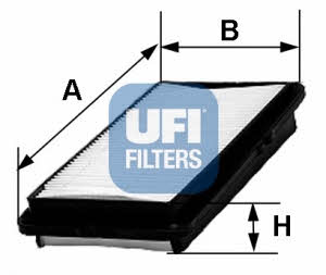 Ufi 30.243.00 Air filter 3024300: Buy near me in Poland at 2407.PL - Good price!