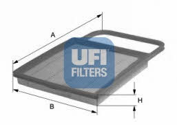 Ufi 30.345.00 Air filter 3034500: Buy near me at 2407.PL in Poland at an Affordable price!