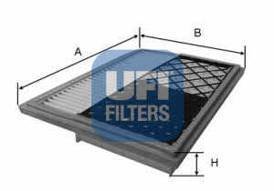 Ufi 30.462.00 Air filter 3046200: Buy near me in Poland at 2407.PL - Good price!
