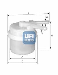 Ufi 31.006.00 Fuel filter 3100600: Buy near me in Poland at 2407.PL - Good price!