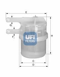 Ufi 31.020.00 Fuel filter 3102000: Buy near me in Poland at 2407.PL - Good price!