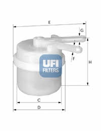 Ufi 31.026.00 Fuel filter 3102600: Buy near me in Poland at 2407.PL - Good price!