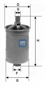 Ufi 31.503.00 Fuel filter 3150300: Buy near me in Poland at 2407.PL - Good price!
