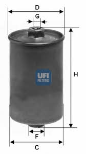 Ufi 31.507.00 Fuel filter 3150700: Buy near me in Poland at 2407.PL - Good price!