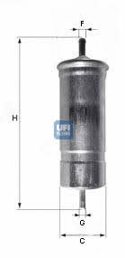 Ufi 31.508.00 Fuel filter 3150800: Buy near me in Poland at 2407.PL - Good price!
