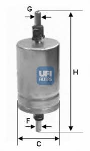 Ufi 31.510.00 Fuel filter 3151000: Buy near me in Poland at 2407.PL - Good price!