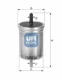 Ufi 31.514.00 Fuel filter 3151400: Buy near me in Poland at 2407.PL - Good price!