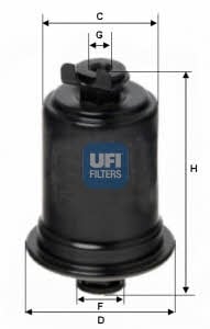 Ufi 31.522.00 Fuel filter 3152200: Buy near me at 2407.PL in Poland at an Affordable price!