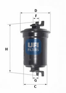 Ufi 31.524.00 Fuel filter 3152400: Buy near me in Poland at 2407.PL - Good price!