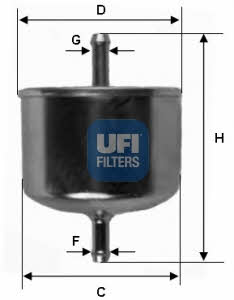 Ufi 31.528.00 Fuel filter 3152800: Buy near me in Poland at 2407.PL - Good price!