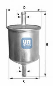 Ufi 31.529.00 Fuel filter 3152900: Buy near me in Poland at 2407.PL - Good price!