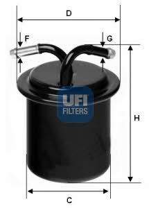 Ufi 31.541.00 Fuel filter 3154100: Buy near me at 2407.PL in Poland at an Affordable price!