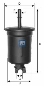Ufi 31.548.00 Топливный фильтр 3154800: Купить в Польше - Отличная цена на 2407.PL!