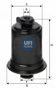 Ufi 31.554.00 Fuel filter 3155400: Buy near me in Poland at 2407.PL - Good price!
