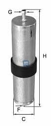 Ufi 31.569.00 Fuel filter 3156900: Buy near me in Poland at 2407.PL - Good price!