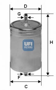 Ufi 31.583.00 Fuel filter 3158300: Buy near me in Poland at 2407.PL - Good price!
