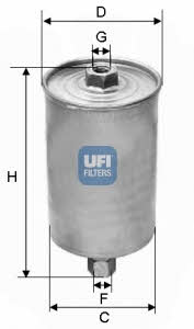 Ufi 31.594.00 Fuel filter 3159400: Buy near me in Poland at 2407.PL - Good price!