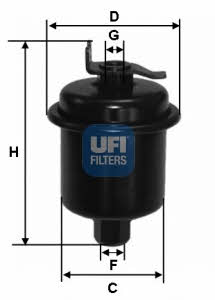Ufi 31.621.00 Fuel filter 3162100: Buy near me in Poland at 2407.PL - Good price!