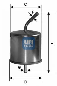 Ufi 31.625.00 Fuel filter 3162500: Buy near me in Poland at 2407.PL - Good price!