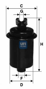 Ufi 31.686.00 Топливный фильтр 3168600: Отличная цена - Купить в Польше на 2407.PL!