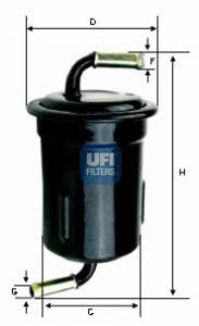 Ufi 31.715.00 Fuel filter 3171500: Buy near me in Poland at 2407.PL - Good price!