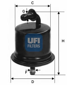 Ufi 31.724.00 Fuel filter 3172400: Buy near me in Poland at 2407.PL - Good price!