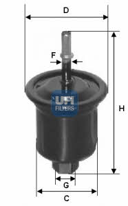 Ufi 31.731.00 Fuel filter 3173100: Buy near me at 2407.PL in Poland at an Affordable price!