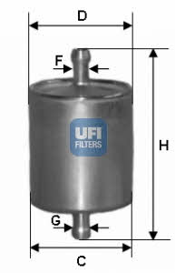 Ufi 31.760.00 Fuel filter 3176000: Buy near me at 2407.PL in Poland at an Affordable price!