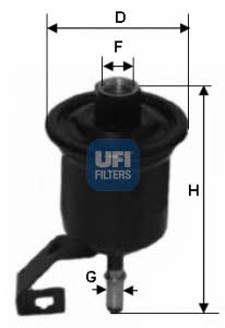 Ufi 31.776.00 Fuel filter 3177600: Buy near me in Poland at 2407.PL - Good price!