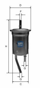 Ufi 31.828.00 Fuel filter 3182800: Buy near me in Poland at 2407.PL - Good price!