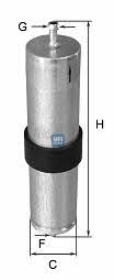 Ufi 31.839.00 Fuel filter 3183900: Buy near me in Poland at 2407.PL - Good price!