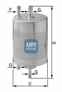 Ufi 31.841.00 Fuel filter 3184100: Buy near me in Poland at 2407.PL - Good price!