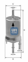 Ufi 31.855.00 Fuel filter 3185500: Buy near me in Poland at 2407.PL - Good price!