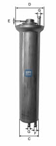 Ufi 31.924.00 Fuel filter 3192400: Buy near me in Poland at 2407.PL - Good price!