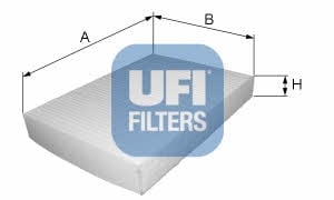 Ufi 53.032.00 Filter, interior air 5303200: Buy near me in Poland at 2407.PL - Good price!