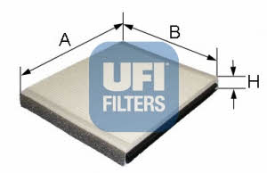 Ufi 53.051.00 Filter, interior air 5305100: Buy near me at 2407.PL in Poland at an Affordable price!