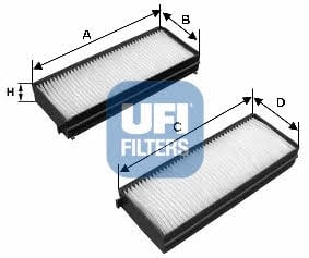 Ufi 53.121.00 Filter, interior air 5312100: Buy near me at 2407.PL in Poland at an Affordable price!