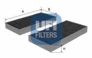 

filtr kabinowy z węglem aktywnym 5410400 Ufi