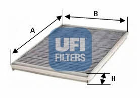 Ufi 54.128.00 Activated Carbon Cabin Filter 5412800: Buy near me in Poland at 2407.PL - Good price!