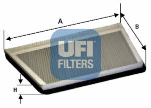 Ufi 54.194.00 Activated Carbon Cabin Filter 5419400: Buy near me in Poland at 2407.PL - Good price!