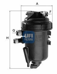 Ufi 55.084.00 Fuel filter 5508400: Buy near me in Poland at 2407.PL - Good price!